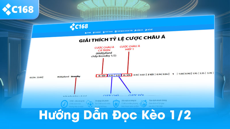 Kèo 1/2 Là Gì? Cách Đọc, Cách Chơi Và Mẹo Thắng Chuẩn Nhất 2025 3 Hướng dẫn đọc kèo 1/2