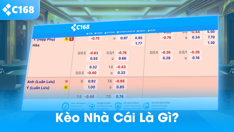 Kèo nhà cái là gì